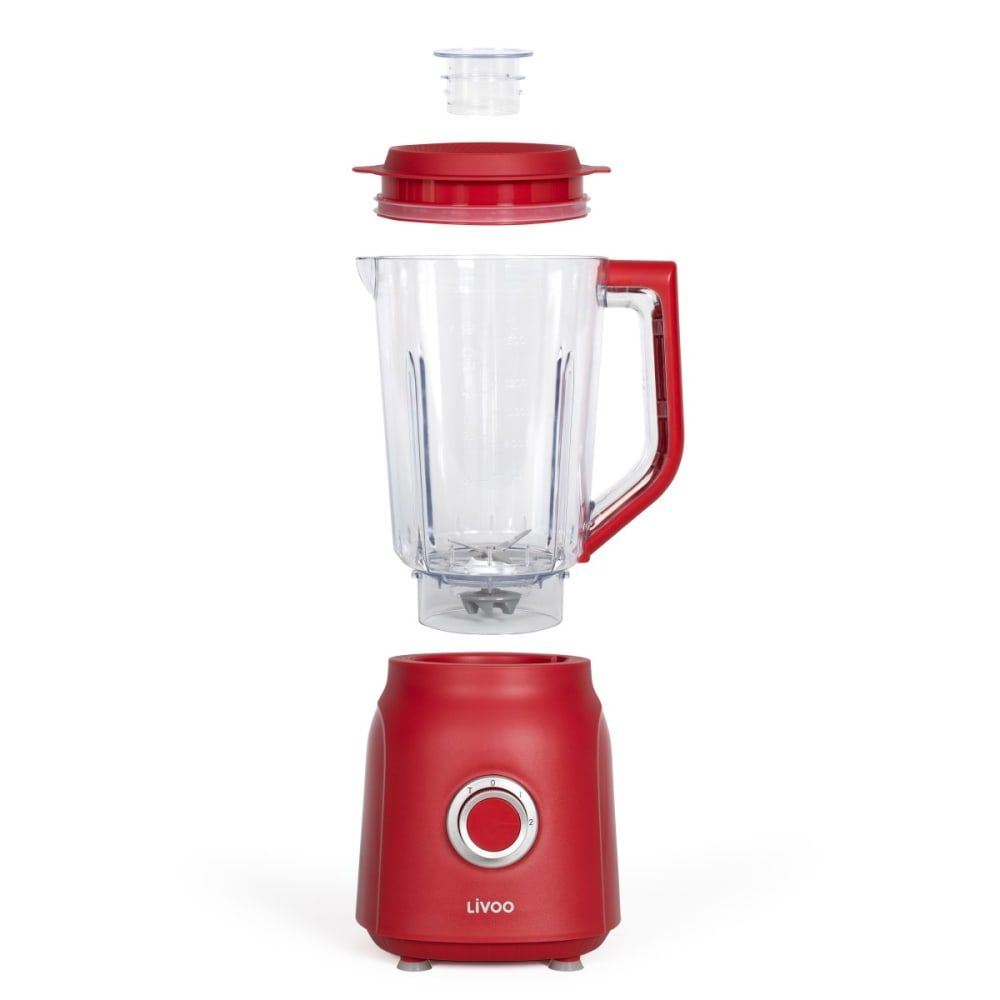 Blender LIVOO DOP242R chili et tranparent - vue 2
