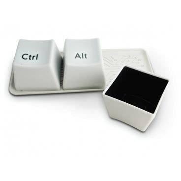Lot De 3 Tasses Insolite En Forme De Touches Ordinateur Ctrl Alt Del Tasse Mug Thermosensible Thermo Réactif Chaleur.