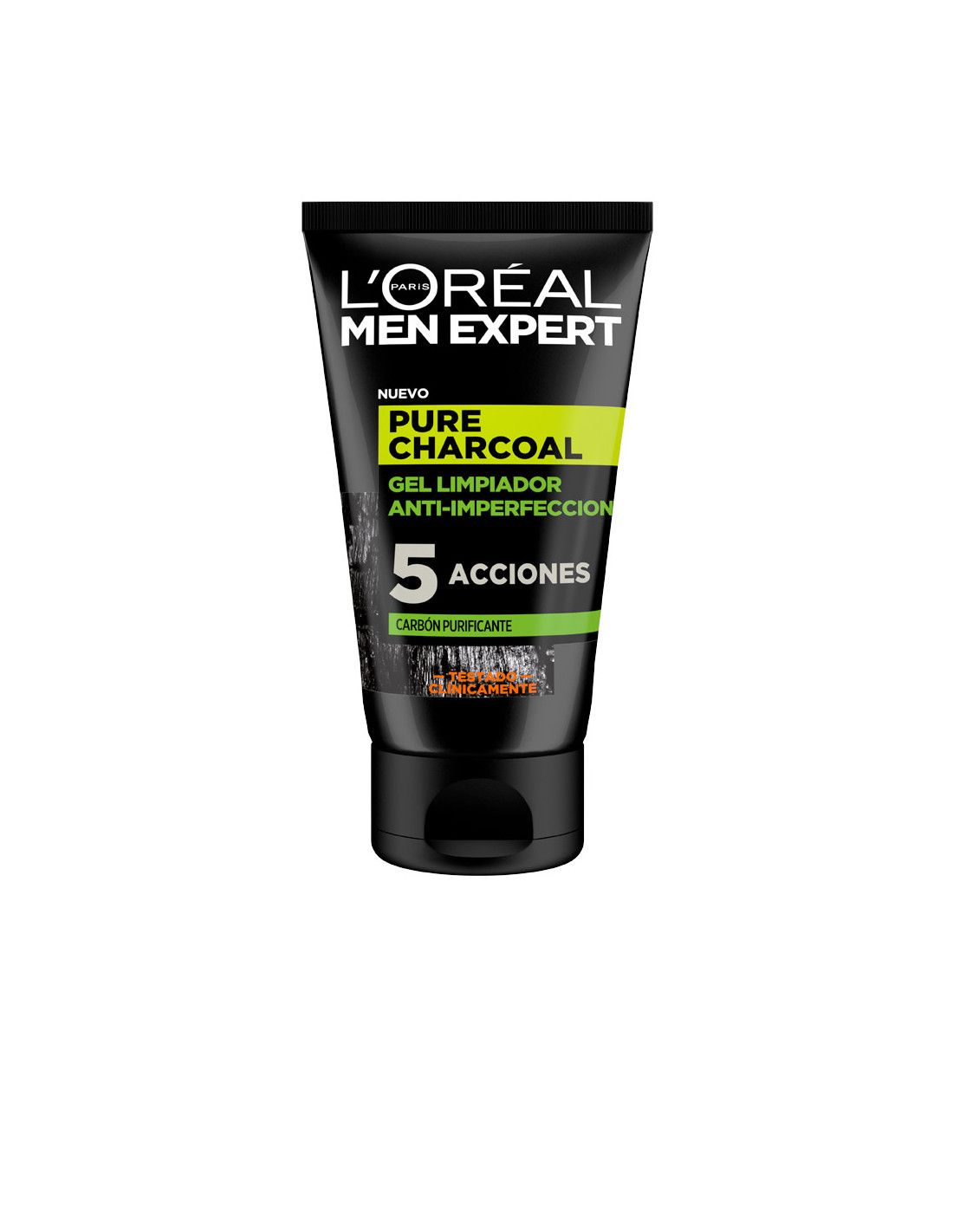 Men Expert pure charcoal gel limpiador purificante 100 ml - vue 3