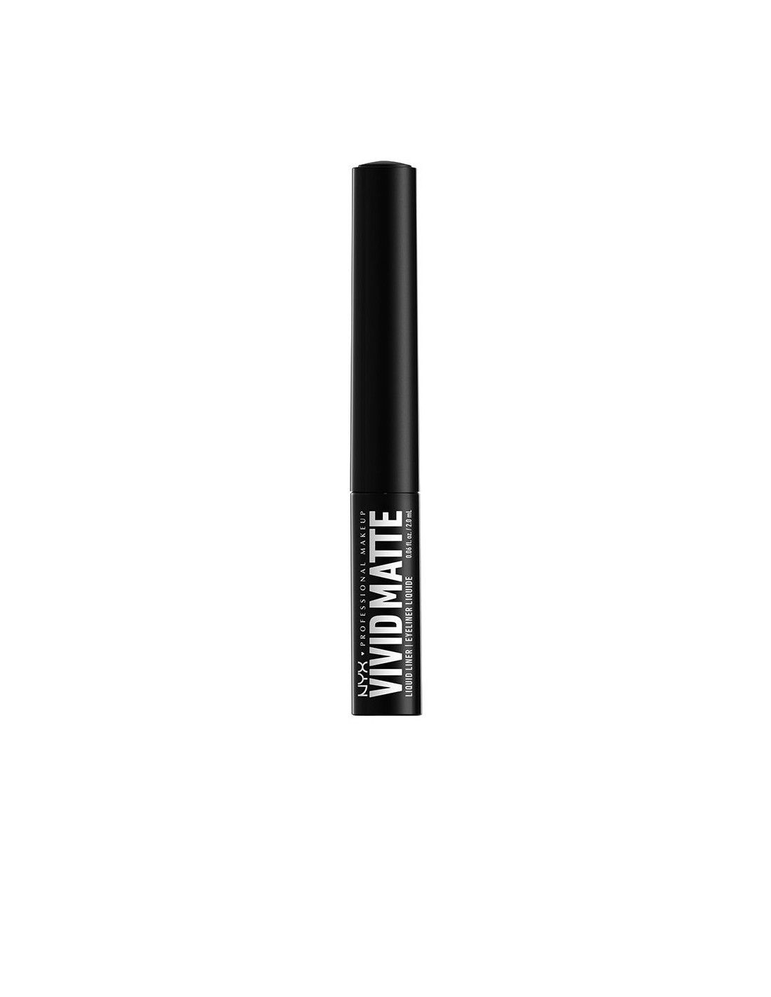 Nyx Professional Makeup - Eyeliner Pinceau Noir Liquide Mat Noir 2 Ml