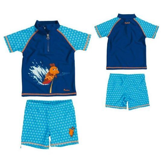 Playshoes - Playshoes Uv-Schutz Bade-Set Die Maus Marine Gr. 110/116