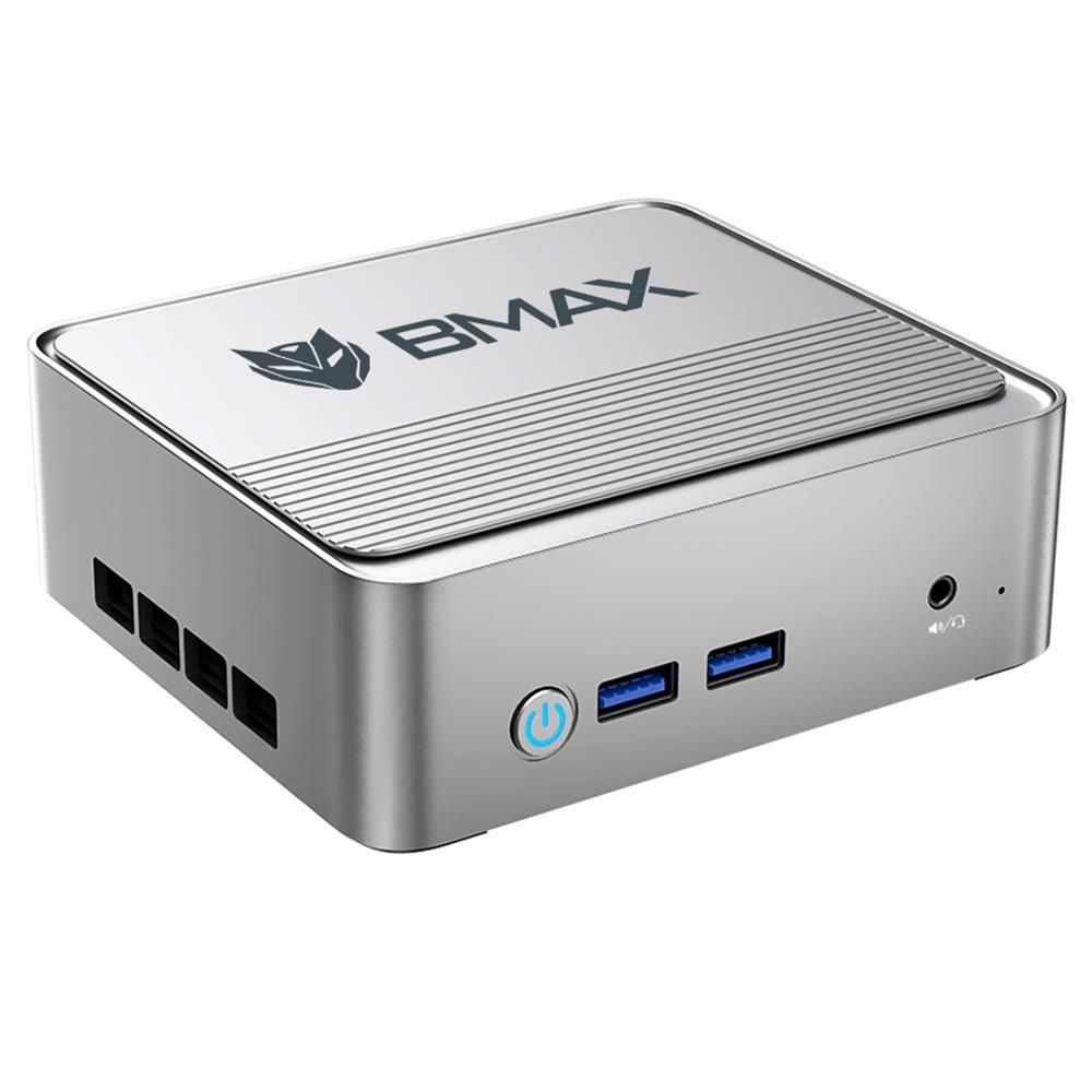 BMAX B3 Mini PC Intel Jasper Lake N5095, système d'exploitation Windows 11 (64 bits), 16 Go DDR4 512 Go SSD, WiFi double bande, sortie 4K, argent