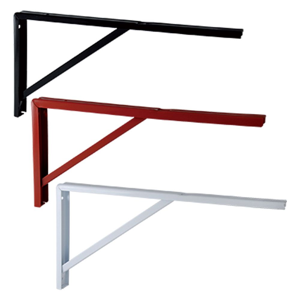 6 X SUPPORT D eTAGERE LOURD 50 cm - coloris rouge