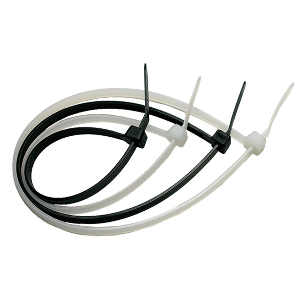 1 X ATTACHE-CaBLE POUR CaBLES mm 2,5 x 140 pcs 100 - blanc