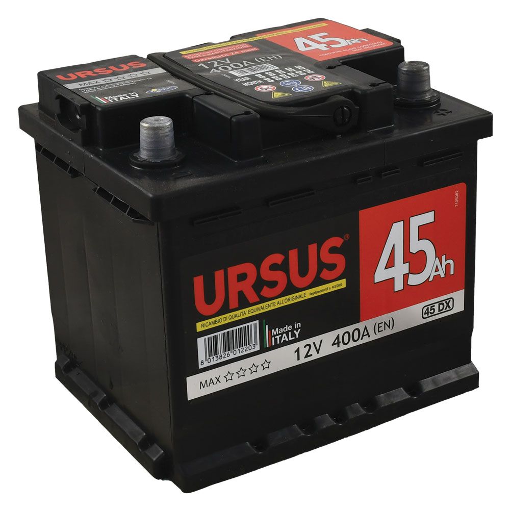 1 X BATTERIE DE VOITURE URSUS 70 AH - mm 278 x 175 x 190