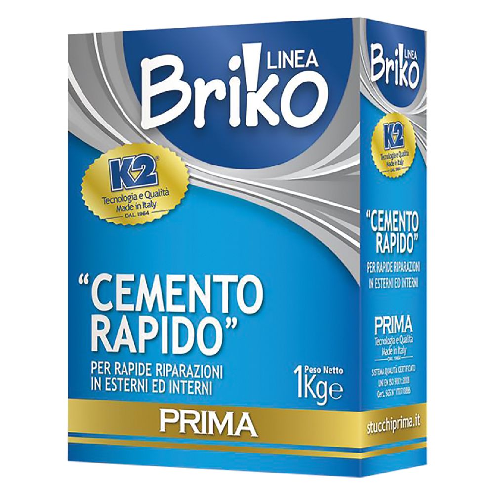 4 X CIMENT RAPIDE EN POUDRE BRIKO K2 Kg. 4 - sac