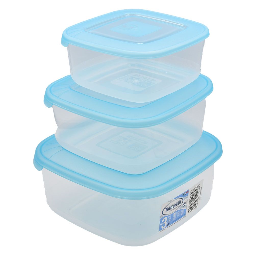 1 X ENSEMBLE DE ReCIPIENTS CARReS EN PLASTIQUE FRIGO BOX