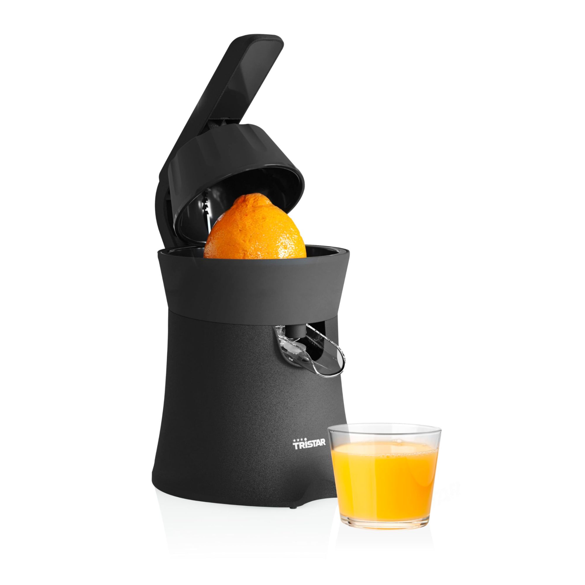 Tristar Presse agrumes | Pièces résistantes au lave vaisselle | 2 cônes de pression | Levier de pression convivial | Filtre à pulpe | Service direct | CP 3015