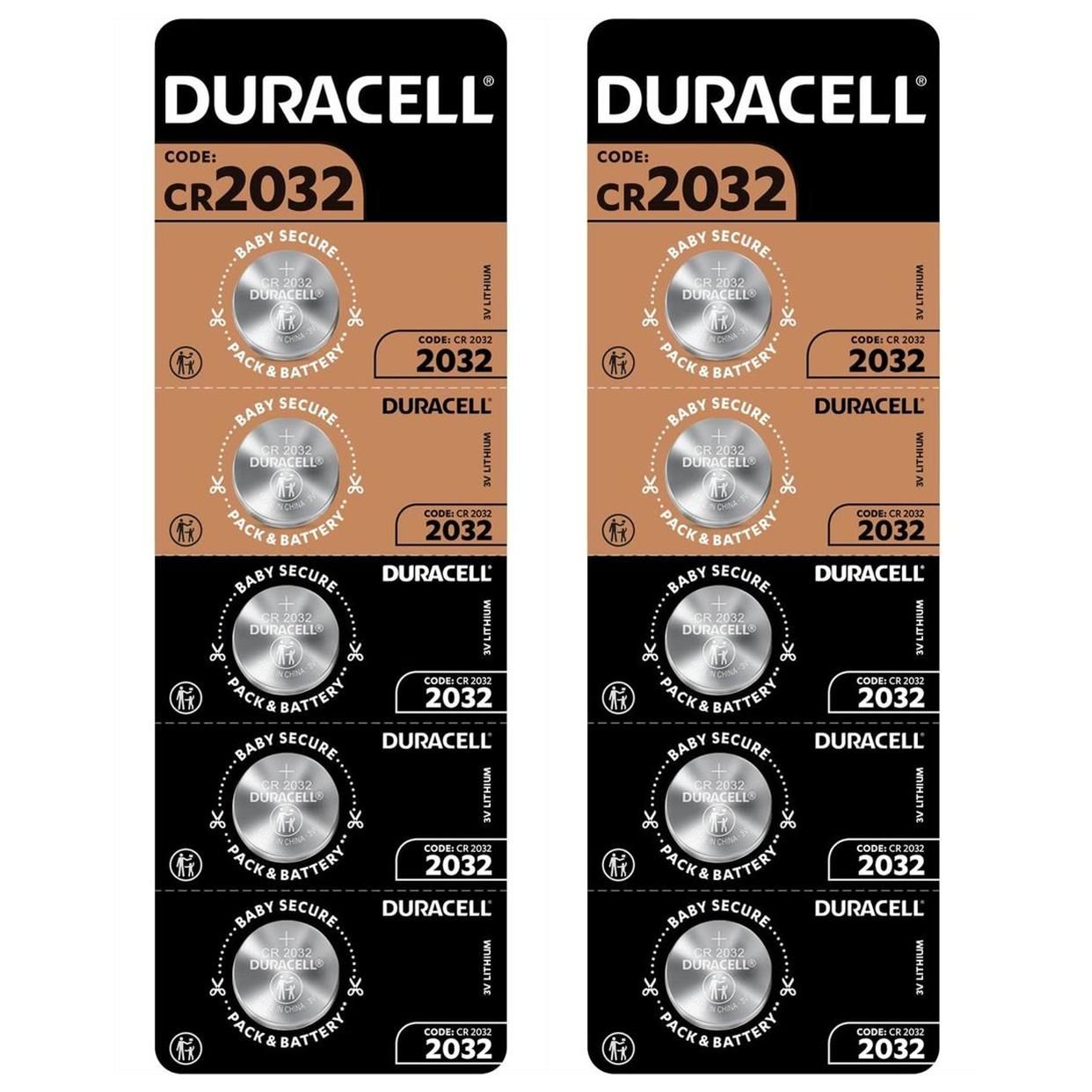 DURACELL Lot de 3 Packs 5 Piles Bouton Lithium DL2032CR2032 - vue 2