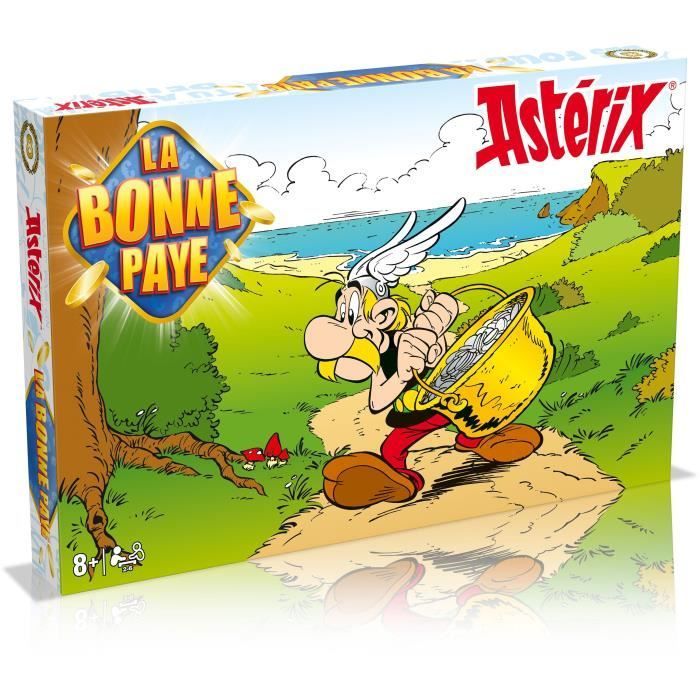Winning Moves LA BONNE PAYE ASTERIX Jeu de société Jeu de plateau Astérix et Obelix Version française 2 à 6 joueurs