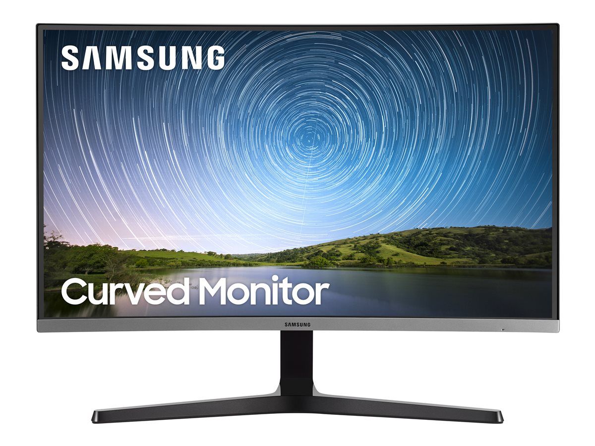 Samsung C32R502FHP - CR50 Series - écran LED - incurvé - 32 (31.5 visualisable) - 1920 x 1080 Full HD (1080p) @ 75 Hz - VA - 300 cd/m² - 3000:1 - 4 ms - HDMI, VGA - bleu foncé/gris