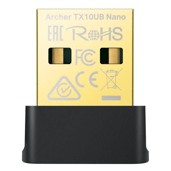 TP Link Archer TX10UB Nano AX900 Mbps Dual Band Wi Fi 6 et Bluetooth 5.3 Adaptateur USB 2 en 1