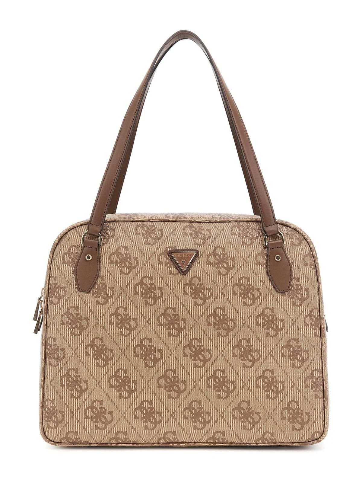 Guess Sac Voyage Berta Toiletry Train Latte Logo OB8688916