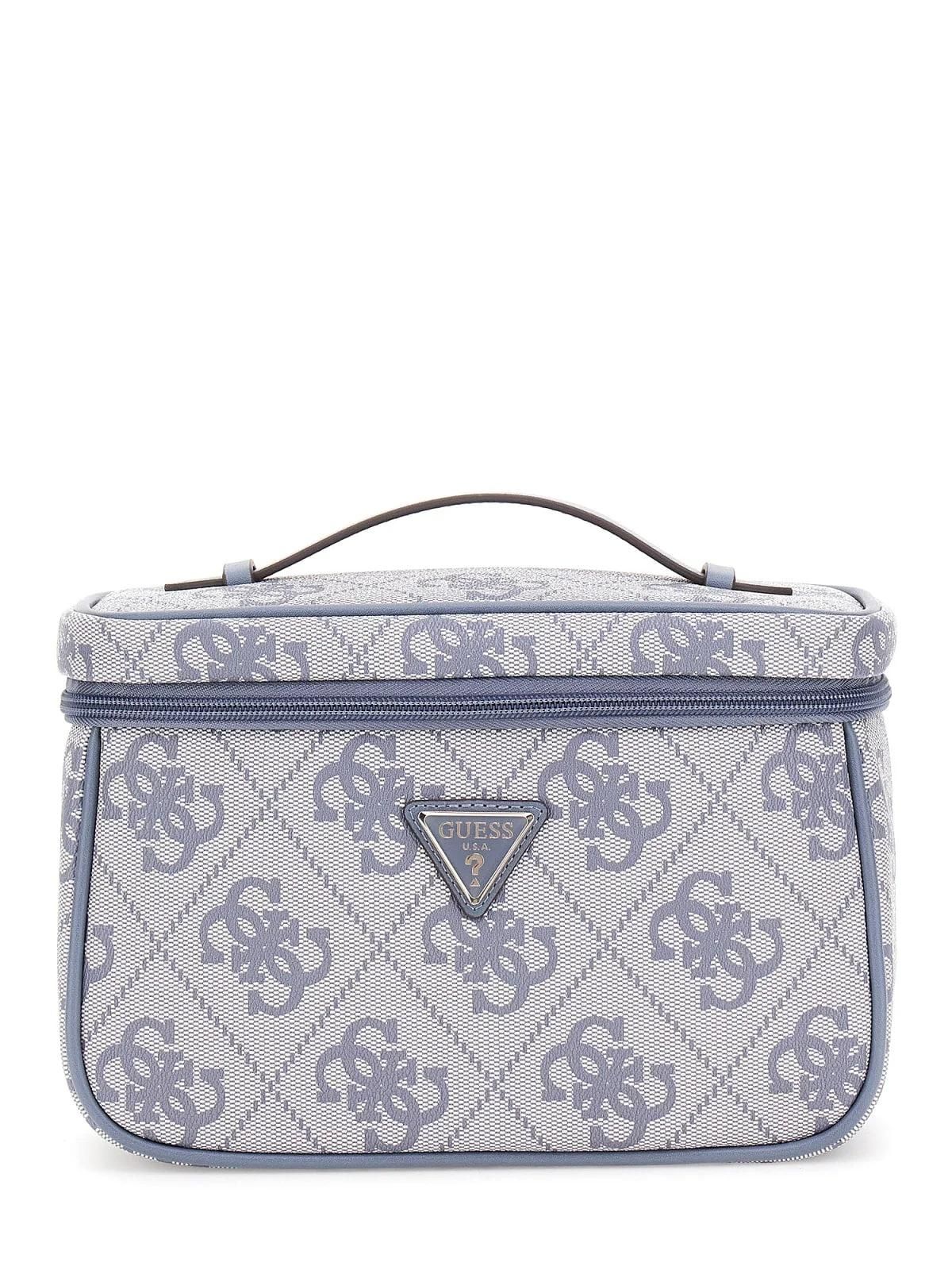 Guess Sac Voyage Berta Toiletry Train Slate Logo OB8688039
