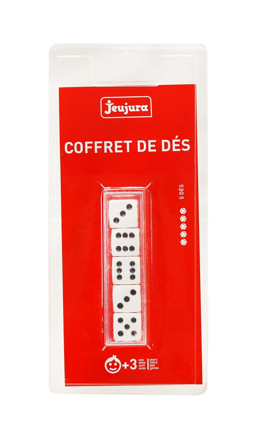 Coffret de 5 Dés Jeujura Indispensable pour Tous Vos Jeux de Société Neuf - vue 2