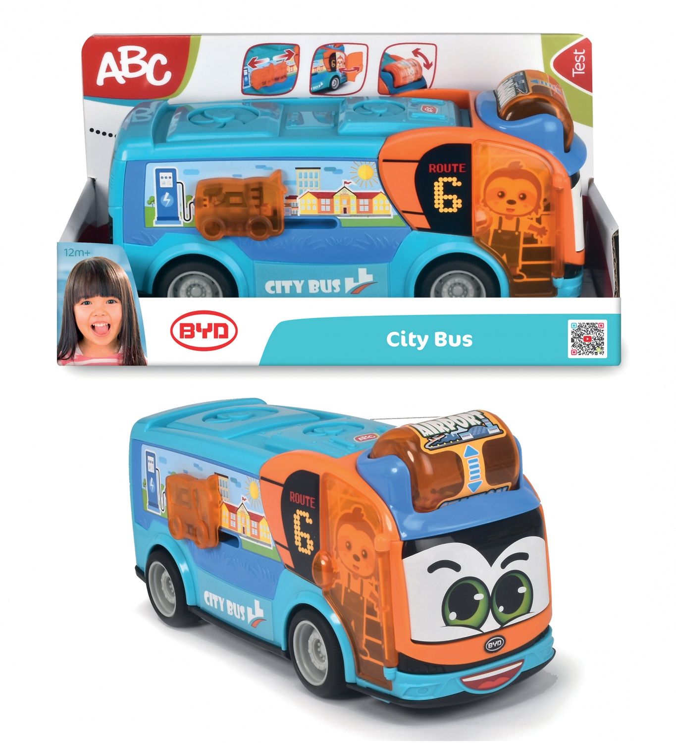 GAMME DICKIE ABC BYD CITY BUS 22CM