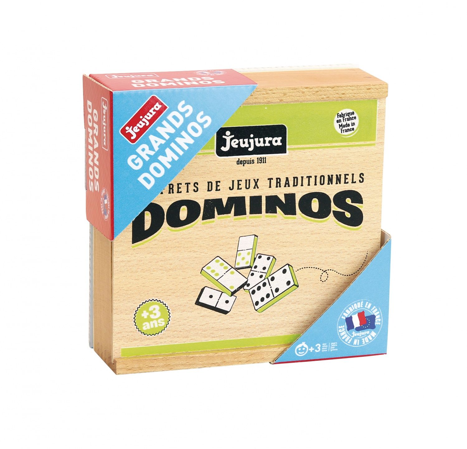 Jeu De Societe Grands Dominos Bois Coffret Bois