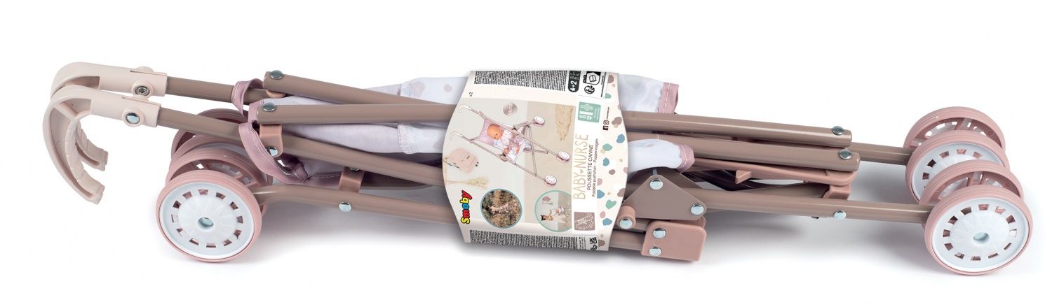 Poussette canne Baby Nurse pour poupon jusqu'à 42cm Smoby