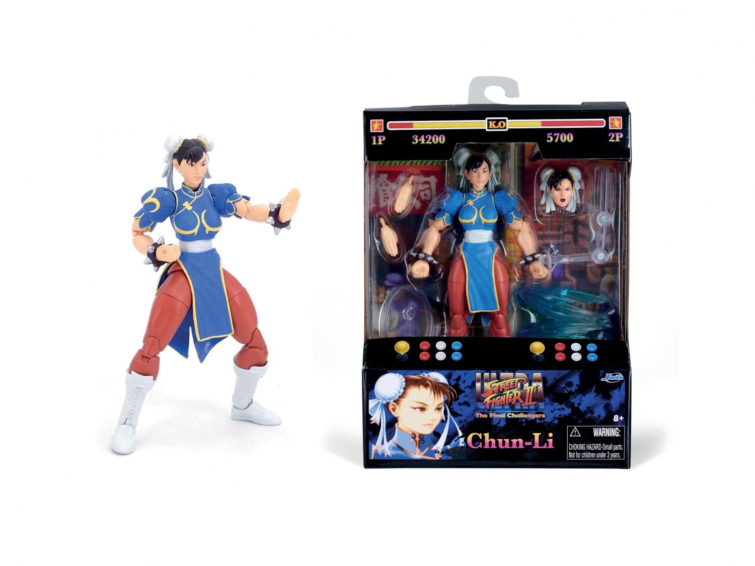 Figurine articulée avec accessoires Jada Chun Li 15 cm