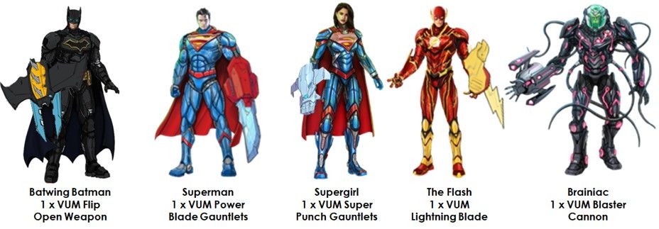 Dc Metal Force Heros Vs Vilains Battle Pack Dc Metal Force