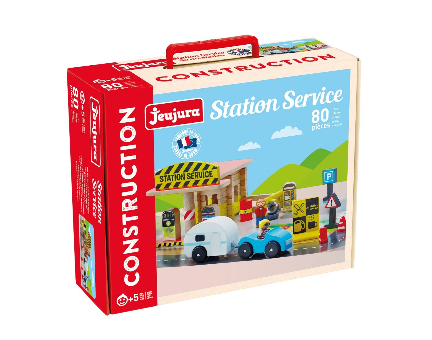 Jeu De Construction Station Service - 80 Pieces