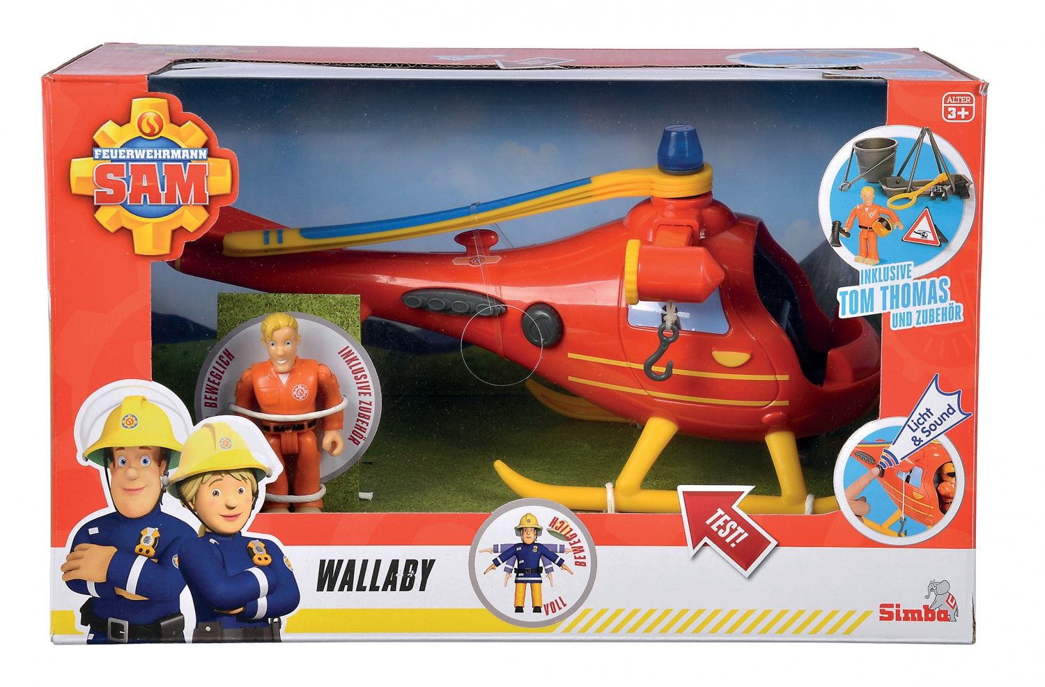 Jouet électronique SIMBA Hélicoptère Wallaby Fonction son et lumière Accessoires inclus - vue 2