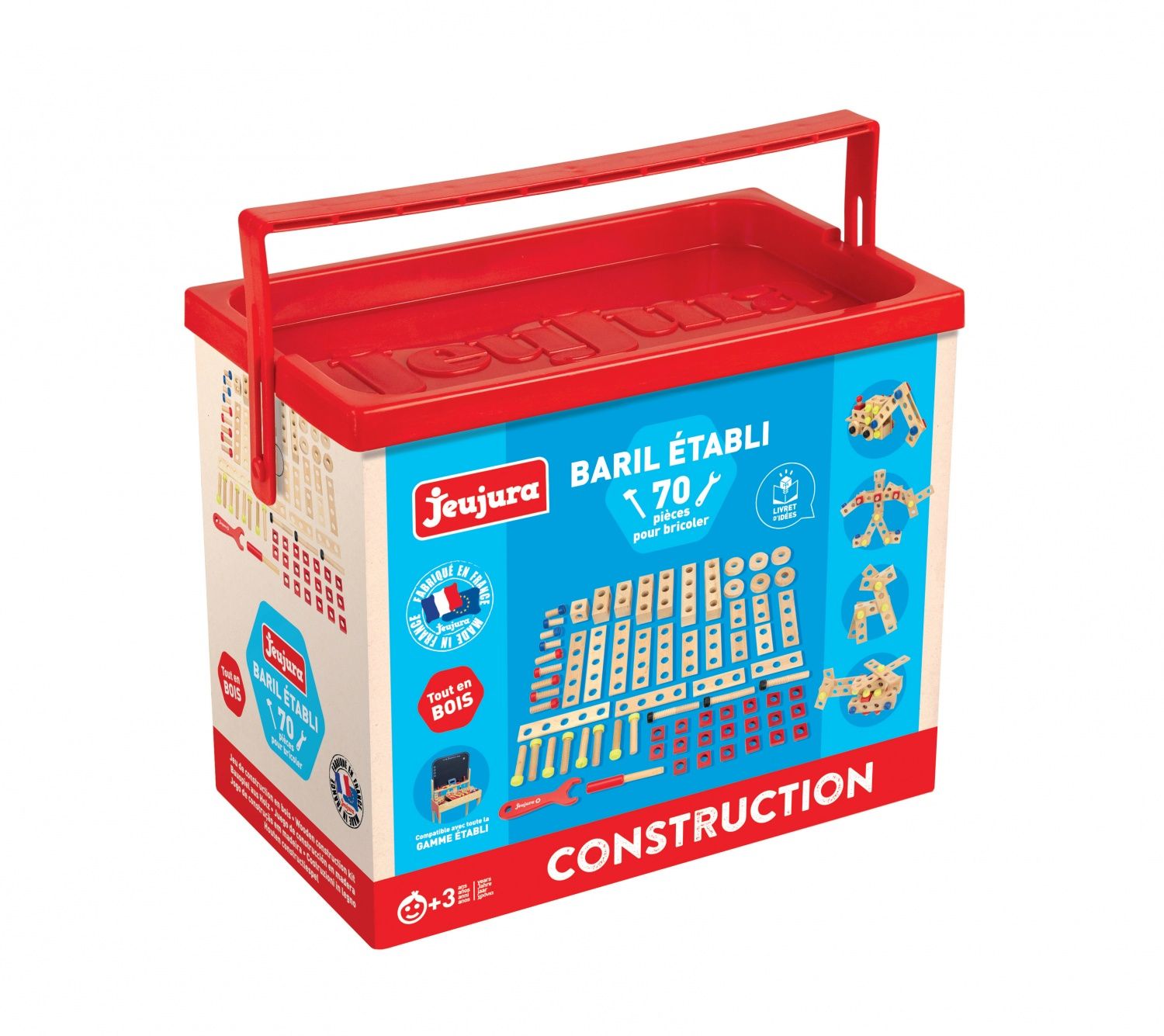 JEUJURA Baril établi 70 pièces pour bricoler - vue 2