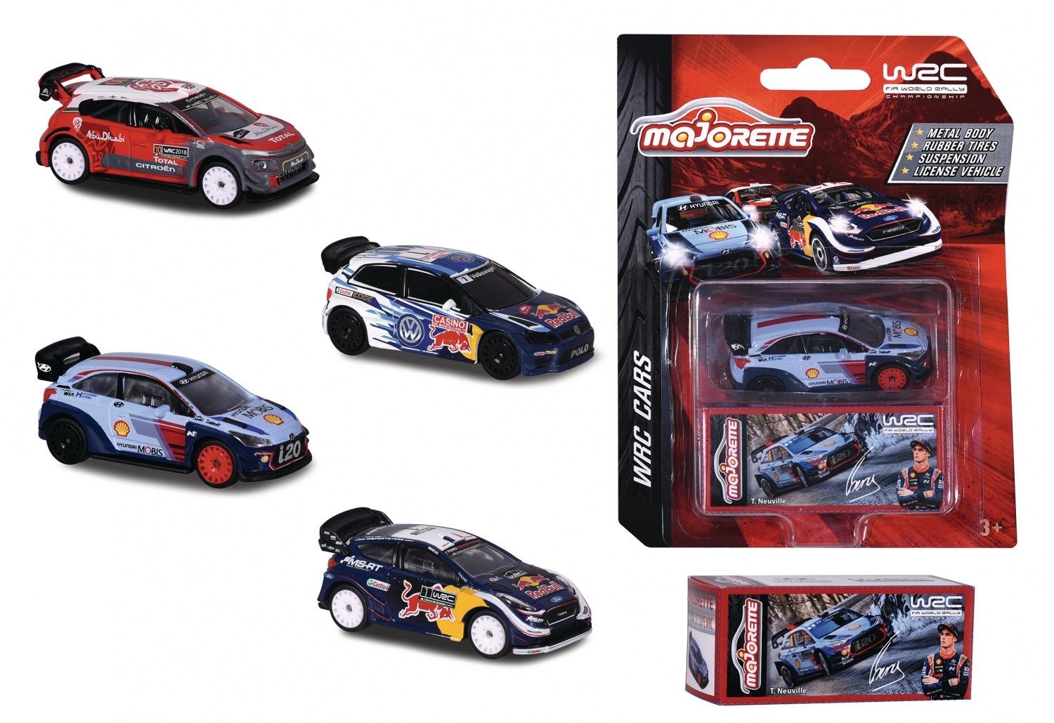 MAJORETTE Voiture de Course Racing WRC - vue 2