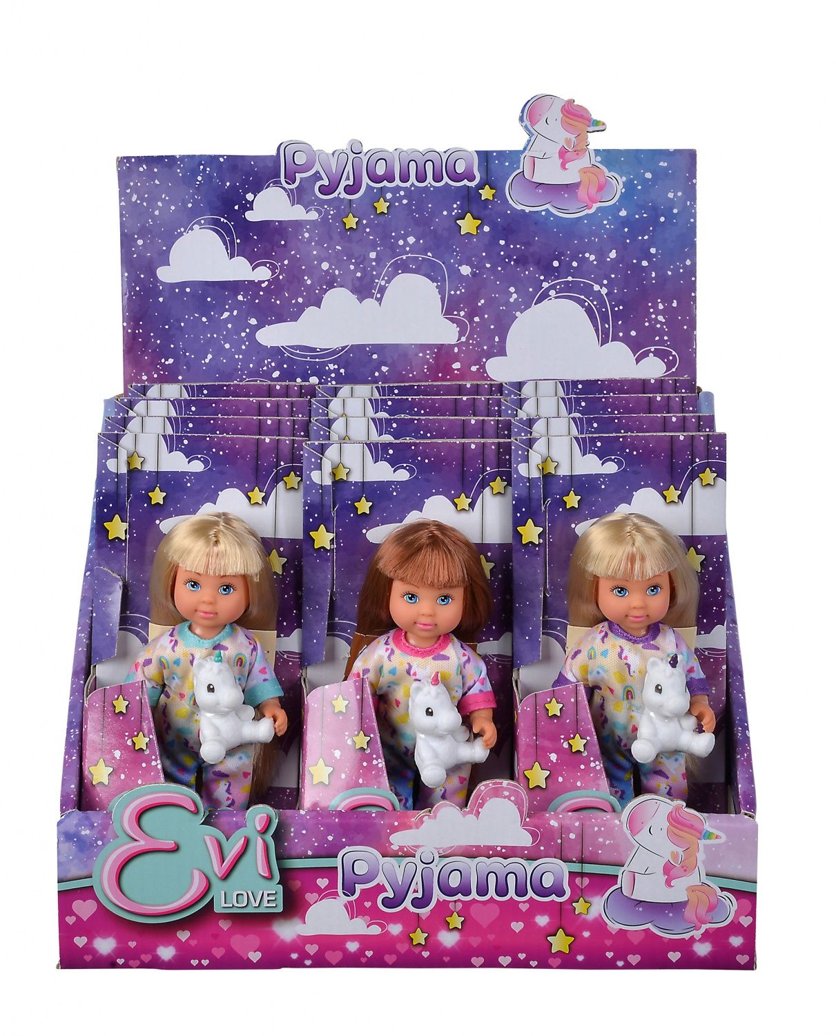 Evi Love El Pyjama 3 Asst Pres X12