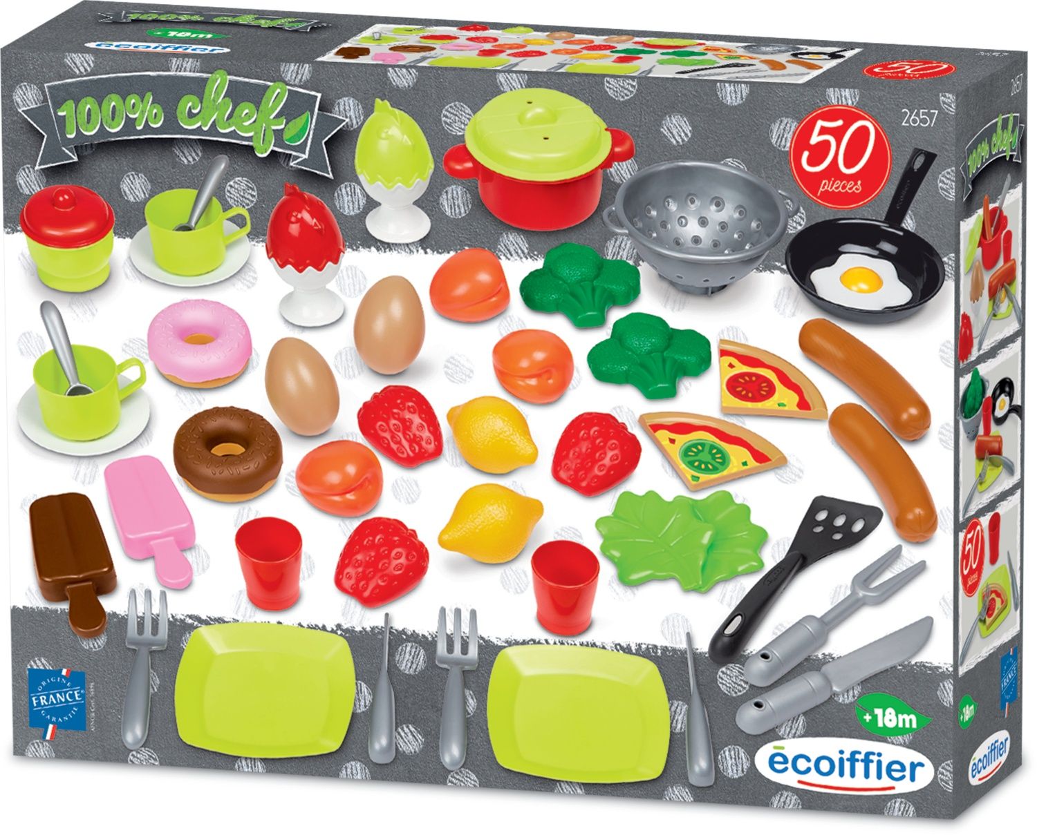 100% Chef Boite Alimentation 50 Pièces