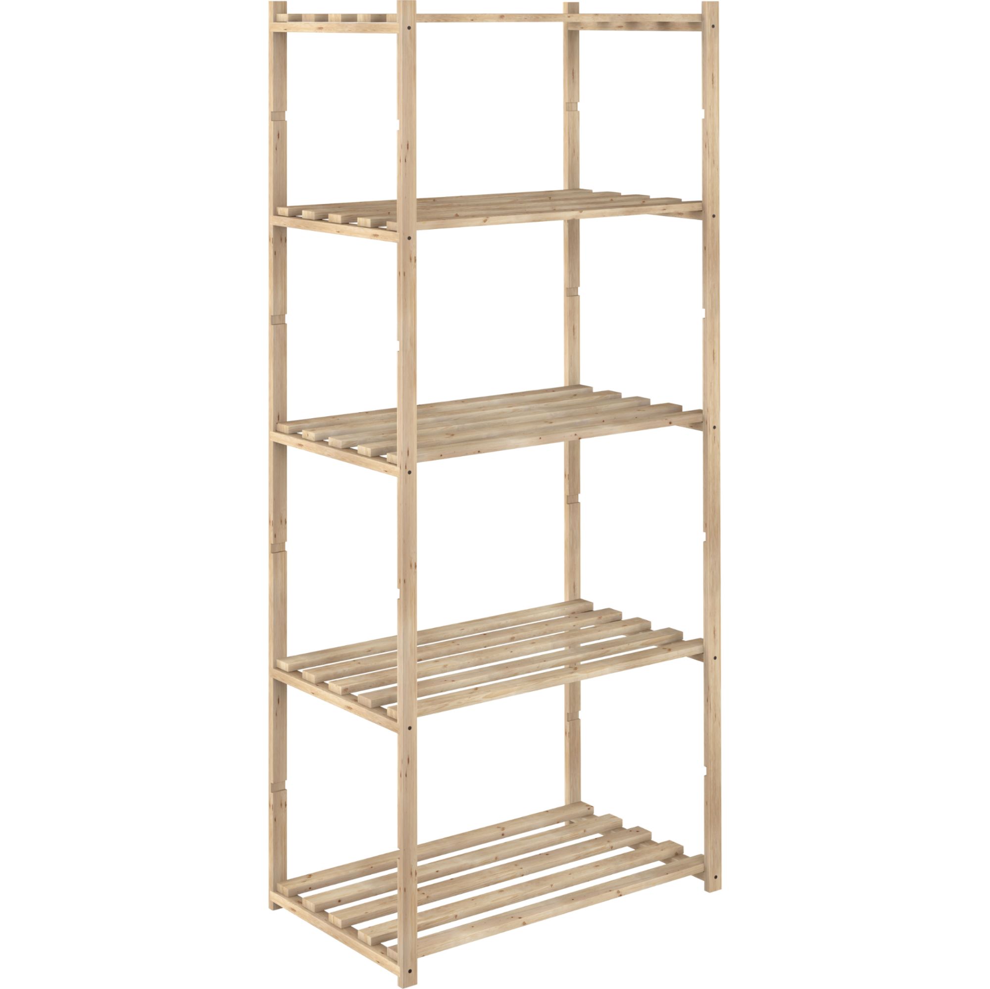 1 XETAGERE EN PIN 5 ETAGERES 65X40XH171 CM