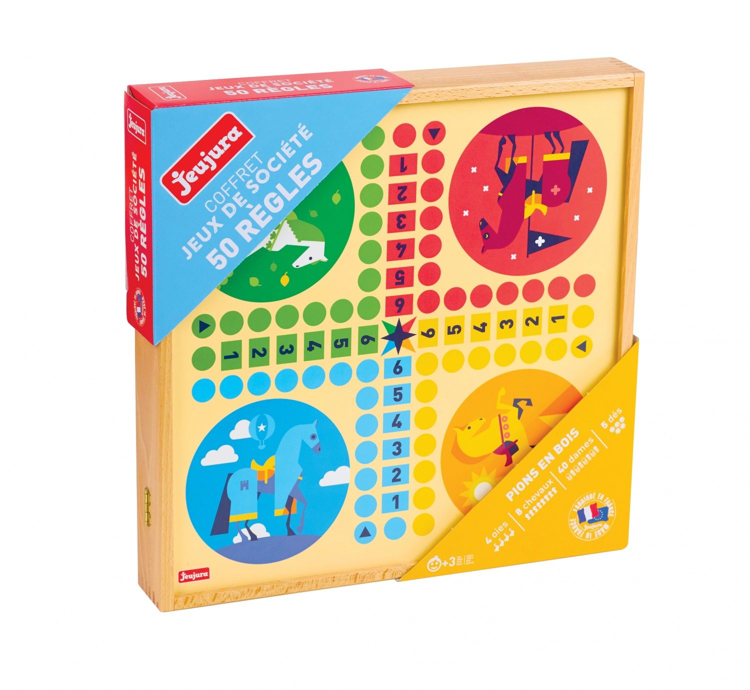 Coffret de Jeux Classiques JeuJura Amusez vous en Famille et Entre Amis Neuf - vue 2