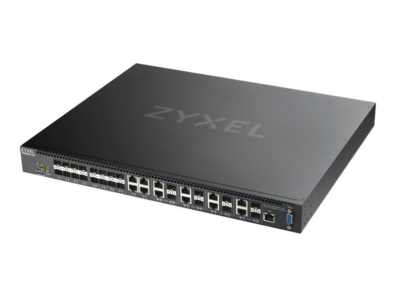 Zyxel XS3800 28 Commutateur C2+ Géré 4 x 10GBase T + 16 x 10 Gigabit SFP+ + 8 x combo 10 gigabits SFP+ Montable sur rack