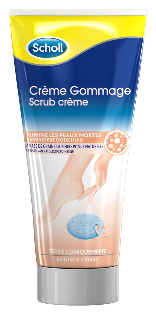 Crème Pieds Gommage Elimine Les Peaux Mortes Scholl Le Tube De 75 Ml