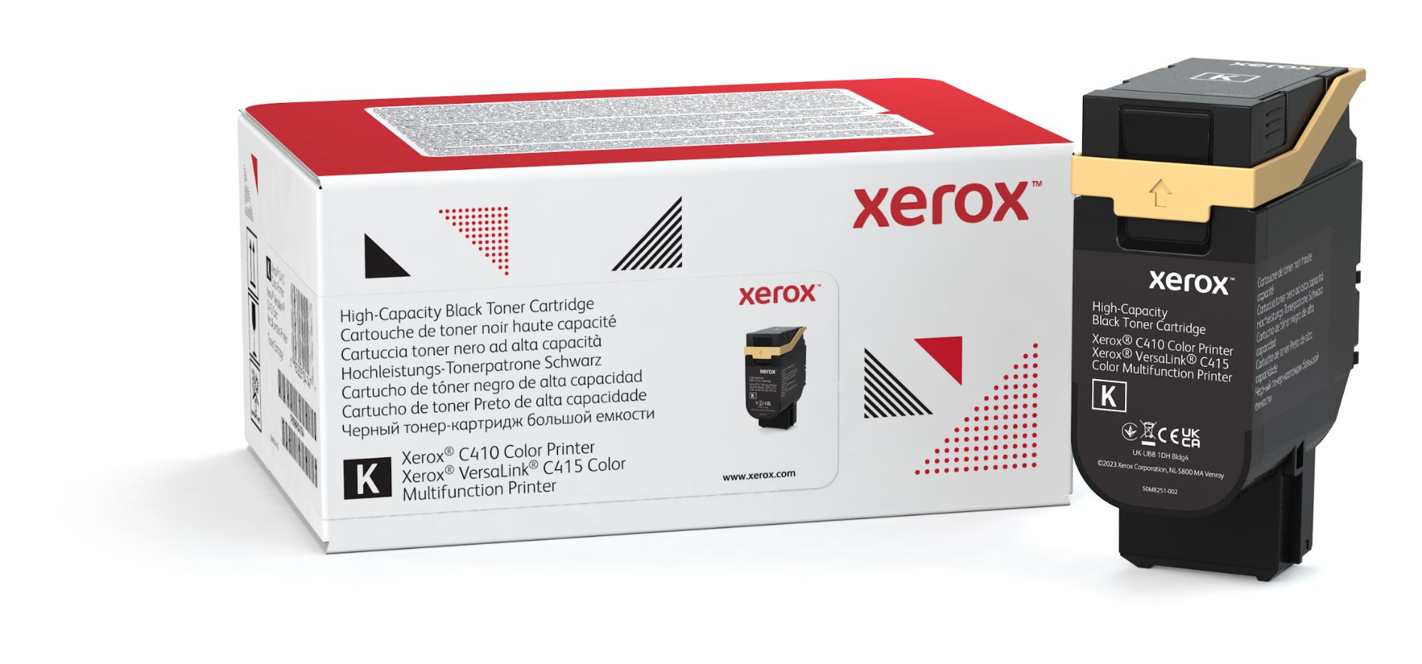 Xerox Cartouche De Toner Cyan Versalink C415 Color Multifunction Prin - vue 3