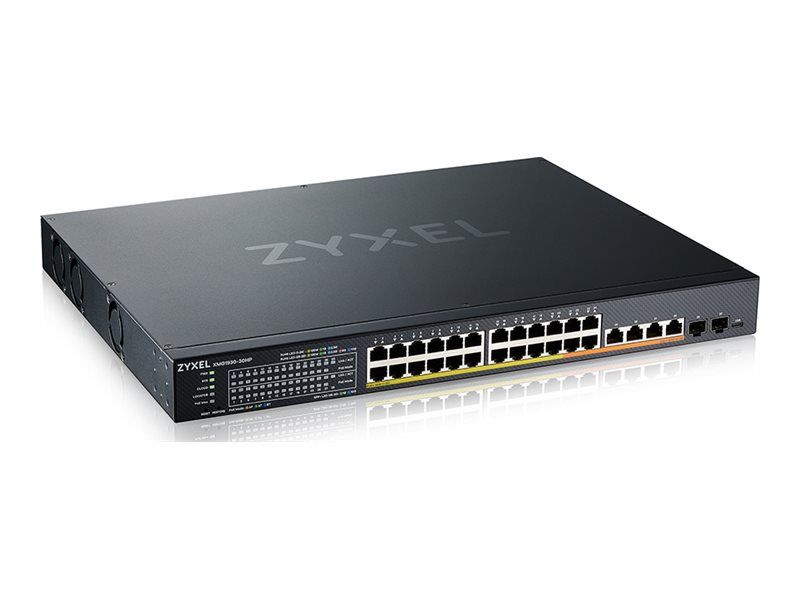 Zyxel XMG1930 Series XMG1930 30HP Commutateur géré cloud NebulaFLEX L3 Lite intelligent 20 x 10010002.5G PoE+ + 4 x 10010002.5G PoE++ + 4 x 12.5510 PoE++ + 2 x Gigabit SFP...
