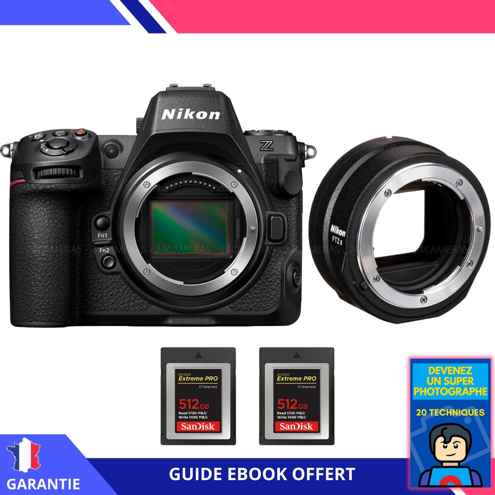 Nikon Z8 + FTZ II + 2 SanDisk Extreme PRO CFexpress Type B + Ebook Devenez Un Super Photographe Appareil Photo Nikon - vue 2