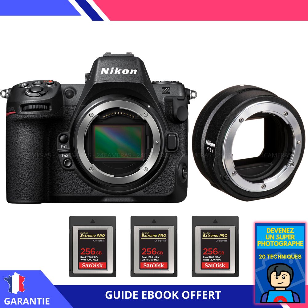 Nikon Z8 + FTZ II + 3 SanDisk Extreme PRO CFexpress Type B + Ebook Devenez Un Super Photographe Appareil Photo Nikon - vue 3
