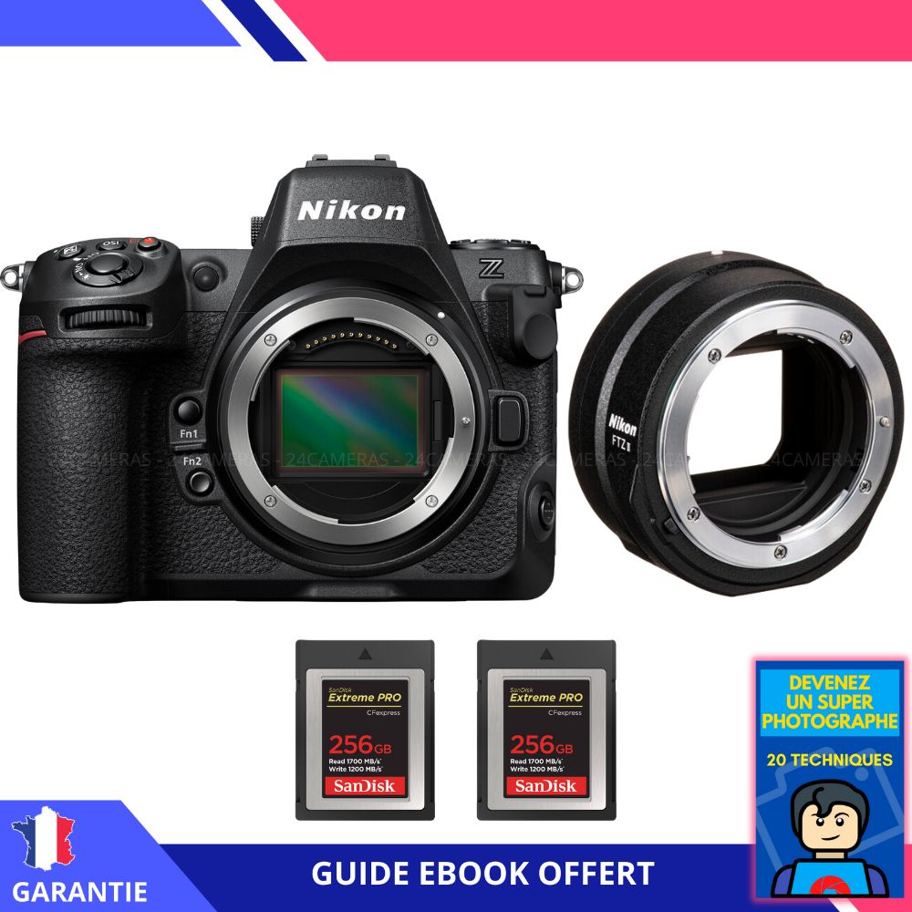 Nikon Z8 + FTZ II + 2 SanDisk Extreme PRO CFexpress Type B + Ebook Devenez Un Super Photographe Appareil Photo Nikon - vue 3