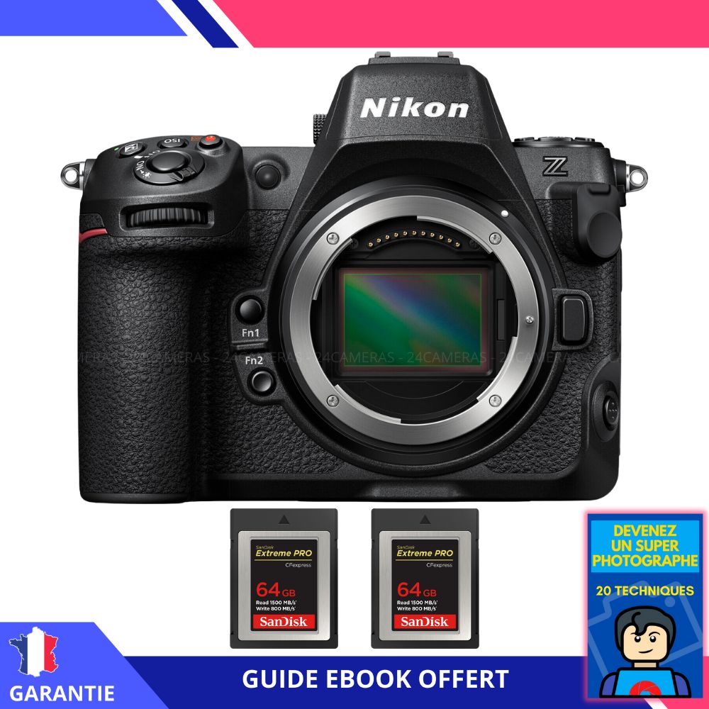 Nikon Z8 + 2 SanDisk Extreme PRO CFexpress Type B + Ebook Devenez Un Super Photographe Appareil Photo Nikon