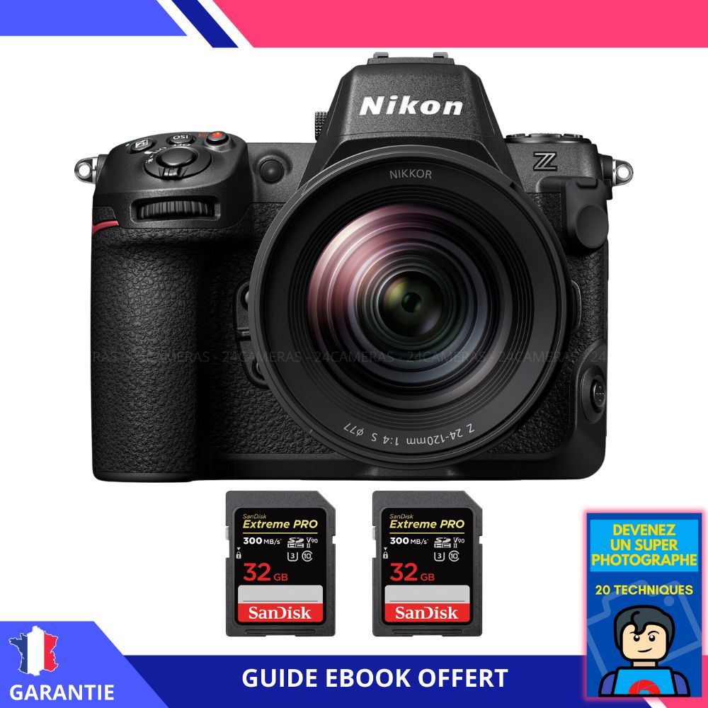 Nikon Z8 + Z 24 120mm F4 + 2 SanDisk Extreme PRO UHS II SDXC 300 MB/ + Ebook Devenez Un Super Photographe Appareil Photo Nikon - vue 3