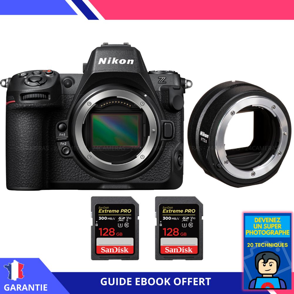Nikon Z8 + FTZ II + 2 SanDisk Extreme PRO UHS II SDXC 300 MB/ + Ebook Devenez Un Super Photographe Appareil Photo Nikon - vue 4