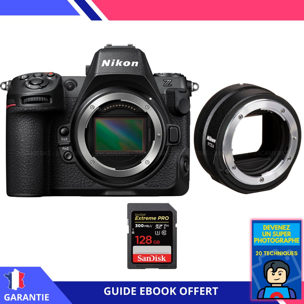 Nikon Z8 + FTZ II + 1 SanDisk Extreme PRO UHS II SDXC 300 MB/ + Ebook Devenez Un Super Photographe Appareil Photo Nikon - vue 2
