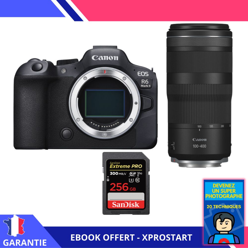 Canon EOS R6 Mark II + RF 100 400mm f5.6 8 IS USM + 1 SanDisk Extreme PRO UHS II SDXC 300 MB/ + Ebook Devenez Un Super Photographe Appareil Photo Canon - vue 4
