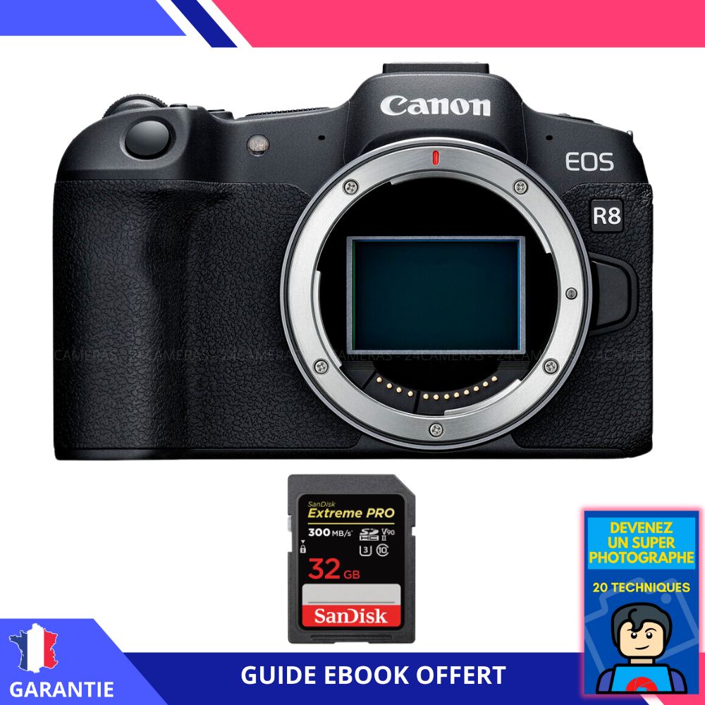 Canon EOS R8 + 1 SanDisk Extreme PRO UHS II SDXC 300 MB/ + Ebook Devenez Un Super Photographe Appareil Photo Canon - vue 4