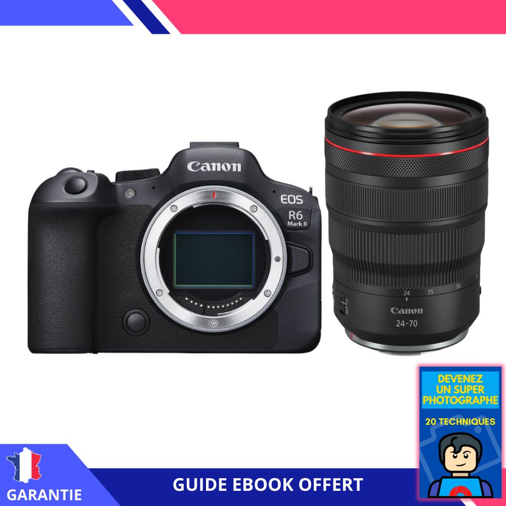 Canon EOS R6 Mark II + RF 24 70mm f2.8 IS USM + Ebook Devenez Un Super Photographe Appareil Photo Canon - vue 2