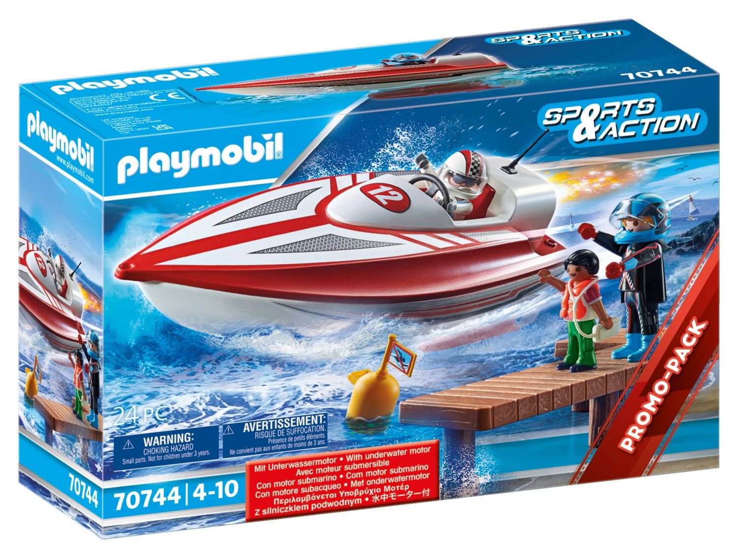 Playmobil 70744 Bateau Rapide Et Moteur Submersible