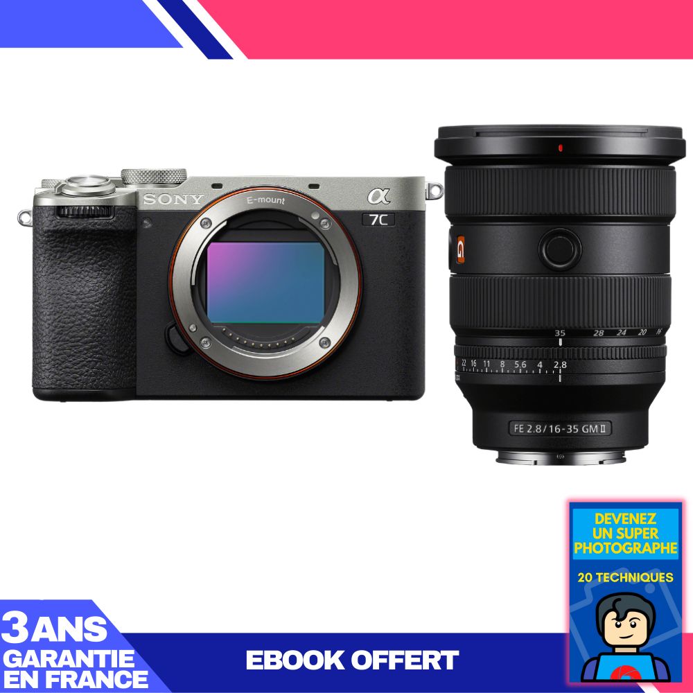 Boitier Sony A7C II + FE 16 35mm f2.8 GM II + Ebook 'Devenez Un Super Photographe