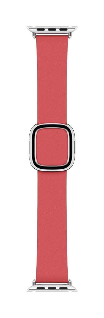 Apple 40mm Modern Buckle - Bracelet De Montre Pour Montre Intelligente - Taille Large - Rose Pivoine - Pour Watch Hermès Series 7, Hermès Series 9, Nike Series 7, Series 10, Series 8, Series 9