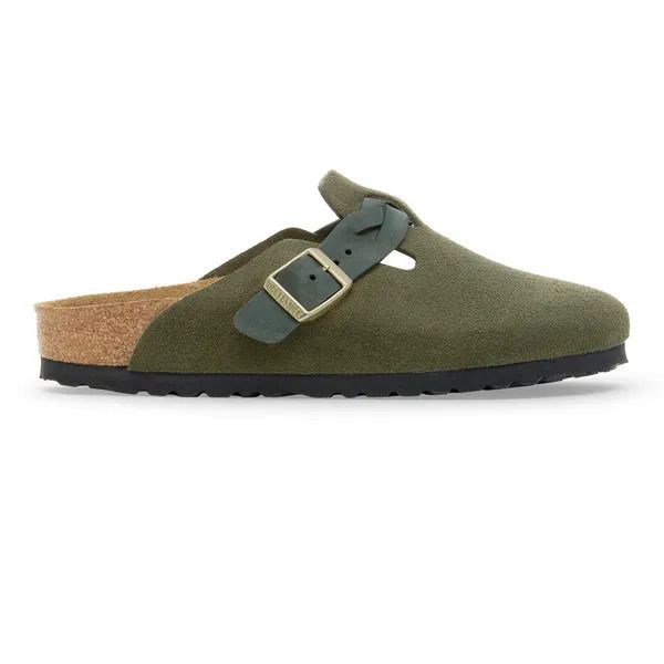Sandales En Cuir Suédé Tressé Birkenstock Boston - vue 2